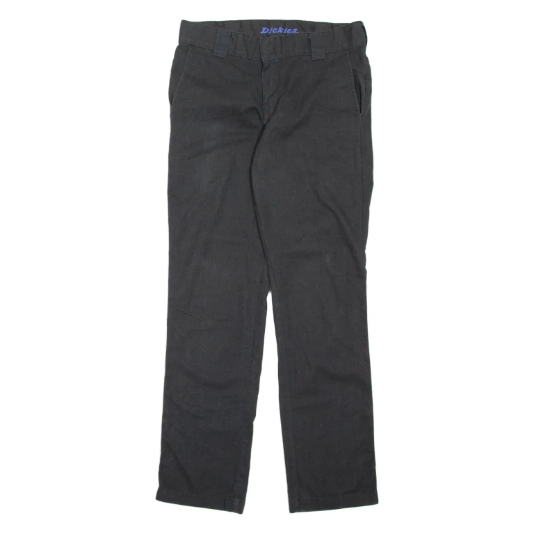 DICKIES Workwear Womens Trousers Black Slim Tapered W32 L31