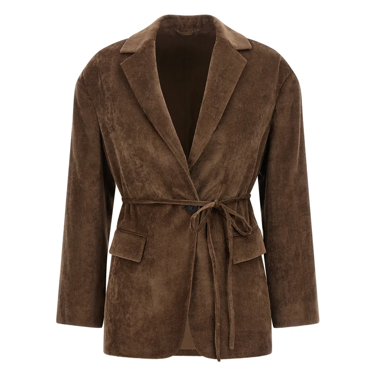 Brown Viscose Blazer Clothing - Women