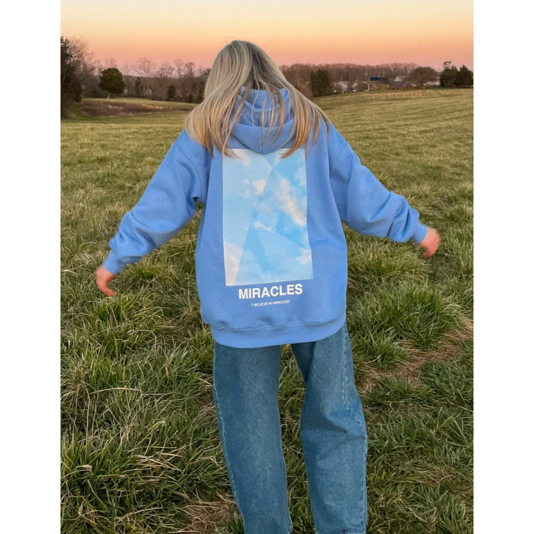 Miracles Blue Unisex Hoodie