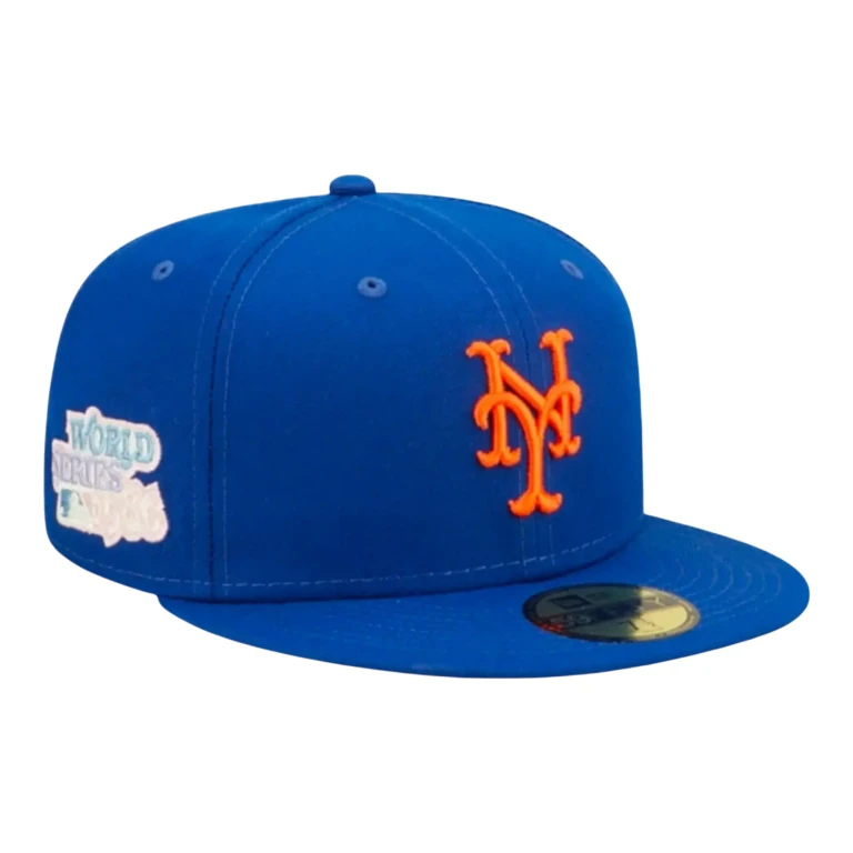 59Fifty MLB New York Mets Pop Sweat Fitted Hat Blue/Blue Men Fitted Hat
