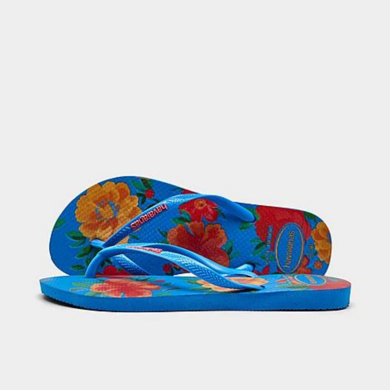 Havaianas Women's Slim Summer Bliss Flip-Flop Sandals in Brilliant Blue Size: 6