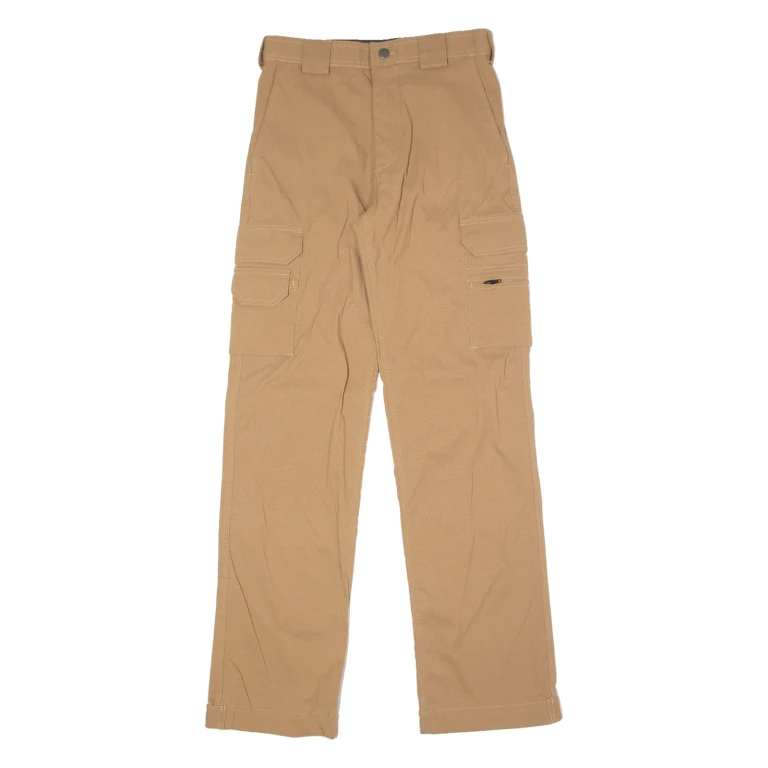 BELTUS Cargo Womens Trousers Brown Regular Wide-Leg W30 L33