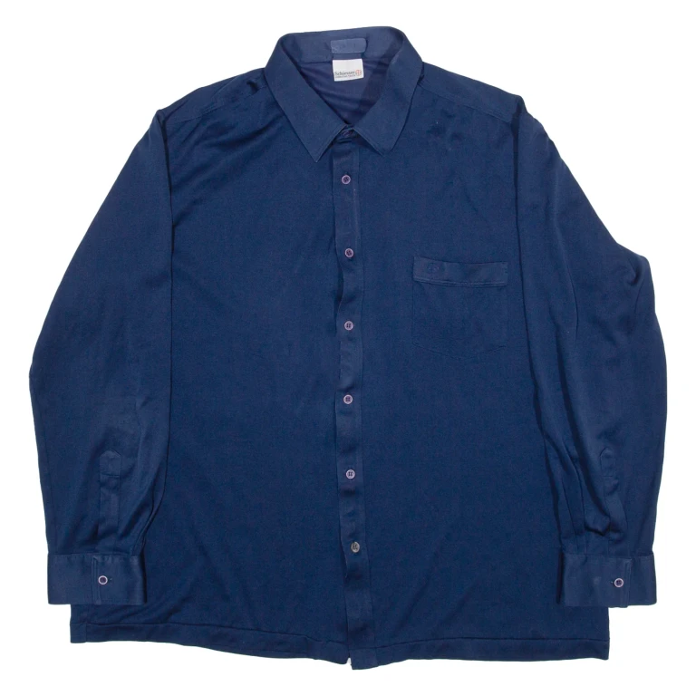 Womens Shirt Top Blue Long Sleeve L