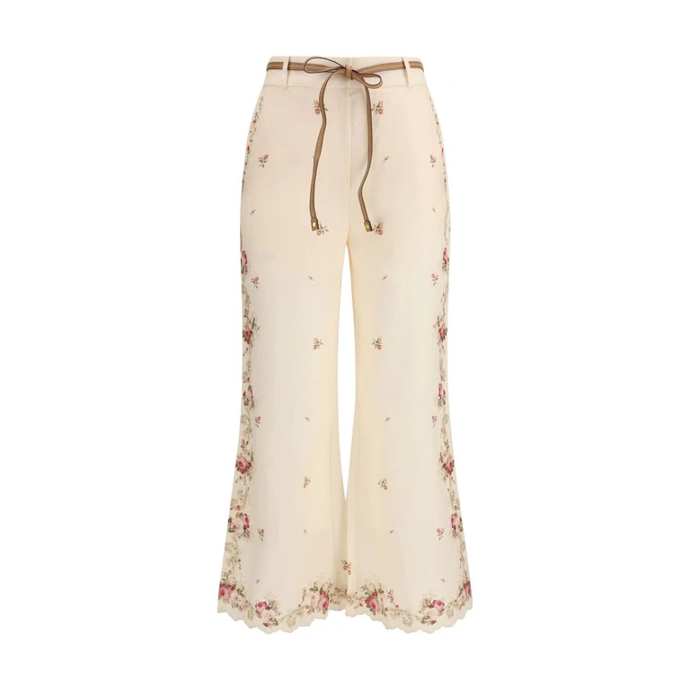 Zimmermann Beige Cotton Flared Pants - Women