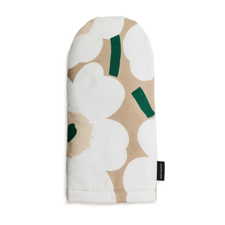 Marimekko Pieni Unikko Oven Mitt Sand/White/Hay/Emerald One Size