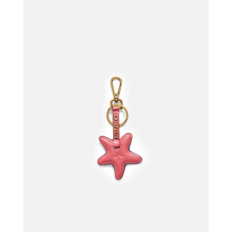 Pinko - Breloque étoile de mer en similicuir corail