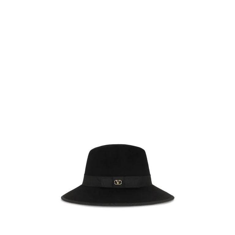Valentino Garavani Black Cotton Fedora Accessory - Women