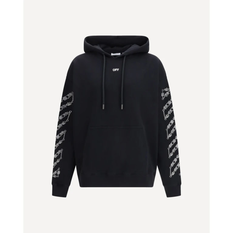 OFF-WHITE 체인 아랄딕 애로우 스케이트 후디 남성용 L