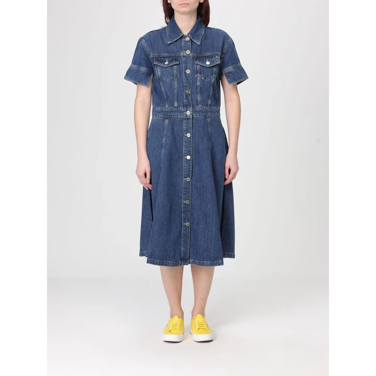 Dress Woman color Blue (B1W130378921)