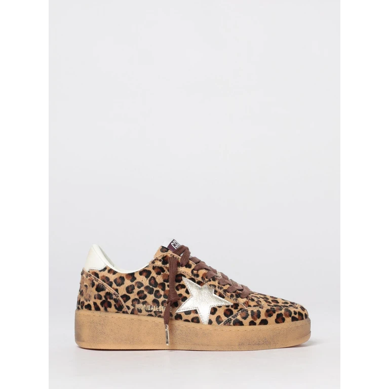 Ball Star Used-Effect Pony Skin and Leather Sneakers (GWF00804F00801083241)