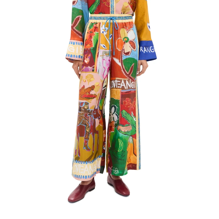 ALÉMAIS Mlak Silk Pants Multi 4