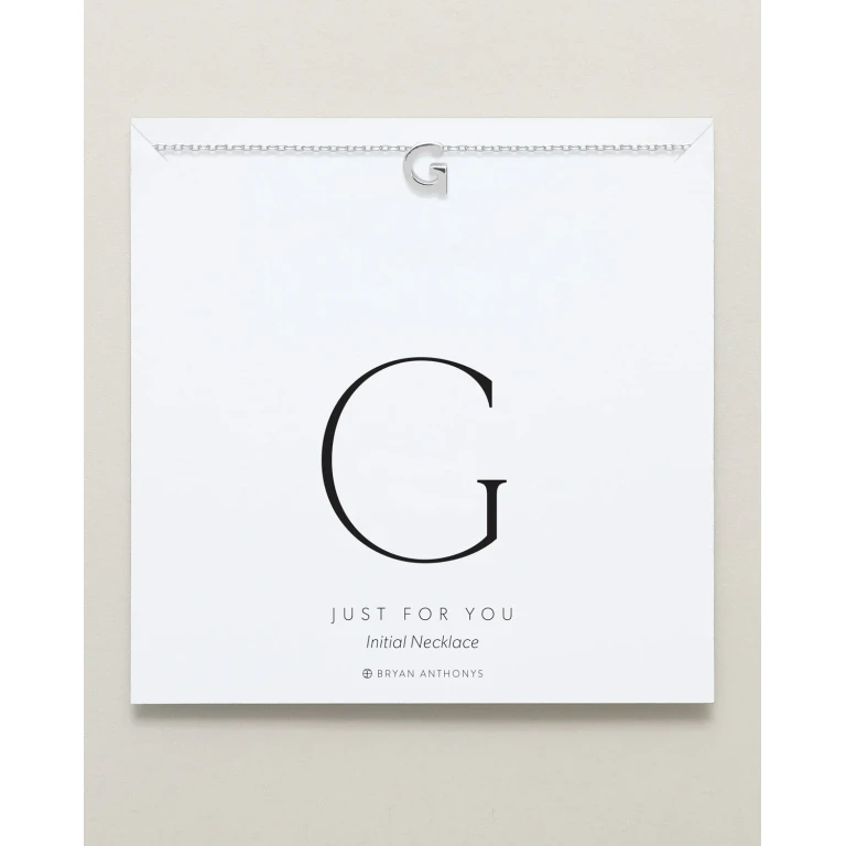 Just For You Initial Necklace - G