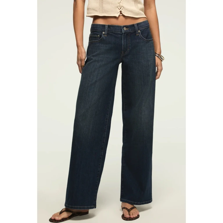 Women's Mid Rise Sweet Wide Leg - New Heights Wash