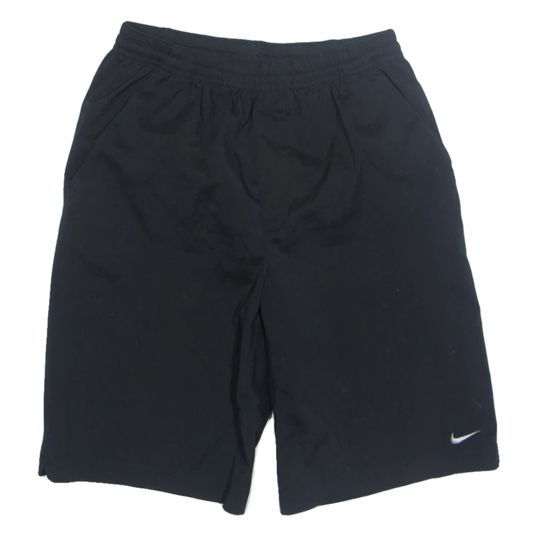 NIKE Mens Sports Shorts Black Relaxed S W26