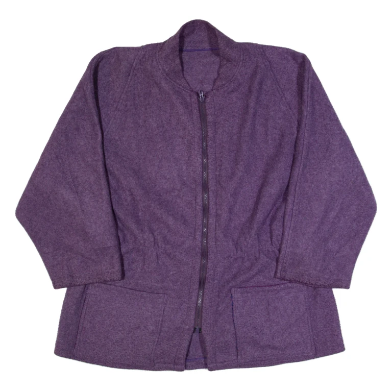 Womens Fleece Jacket Purple L