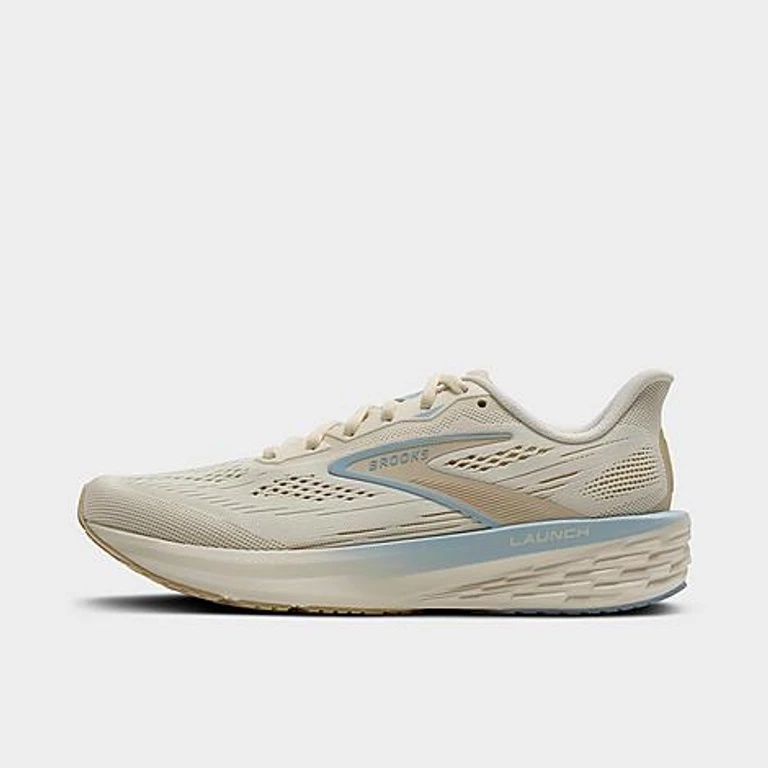 Brooks Women's Launch 12 Running Shoes in Coconut/Sand/Skyway Size: 5.0