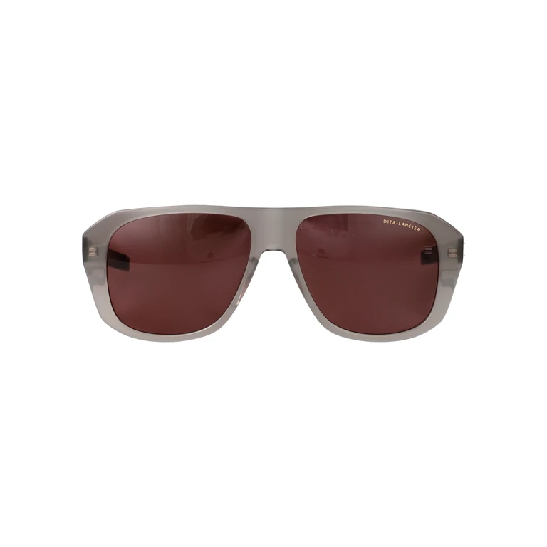 Dita Dls431-A-01 01 Stone Grey - Brushed Antique Silver Metal Sunglasses - Men