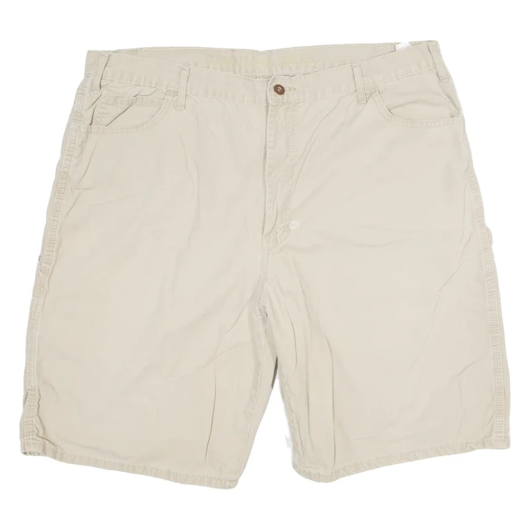 DICKIES Mens Cargo Shorts Beige Relaxed 2XL W40