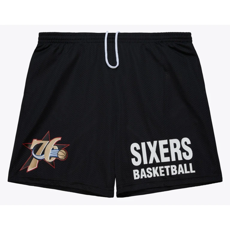 Men's NBA Gameday Mesh 7In Shorts Vintage Logo 76Ers