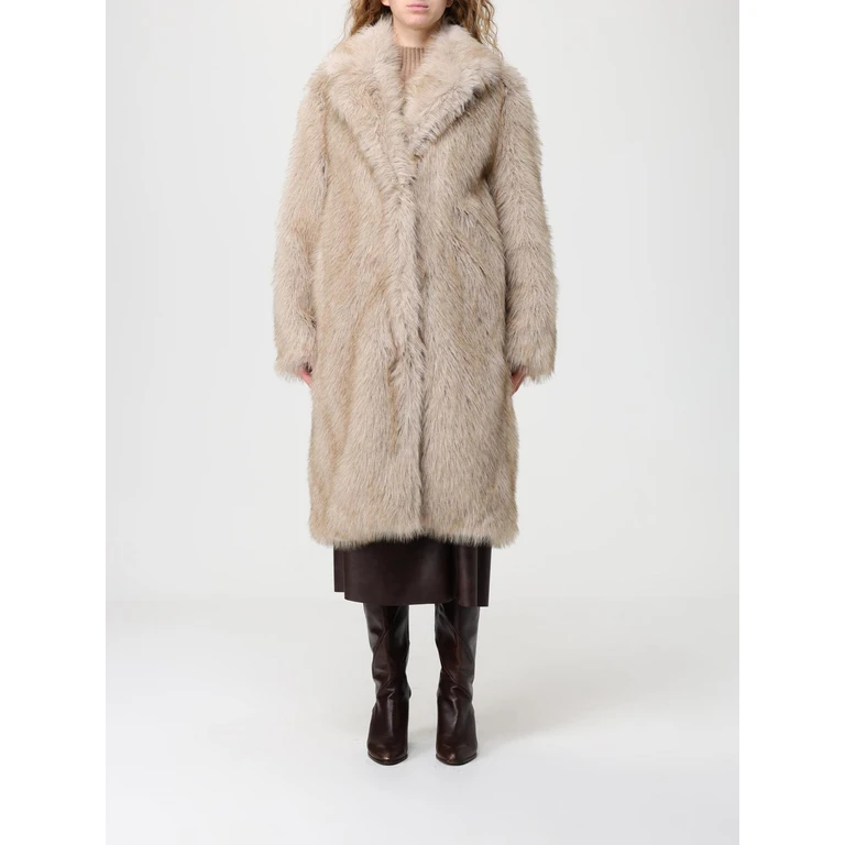 LIU JO Fur Coat Woman color Honey (MF5459E102460946)