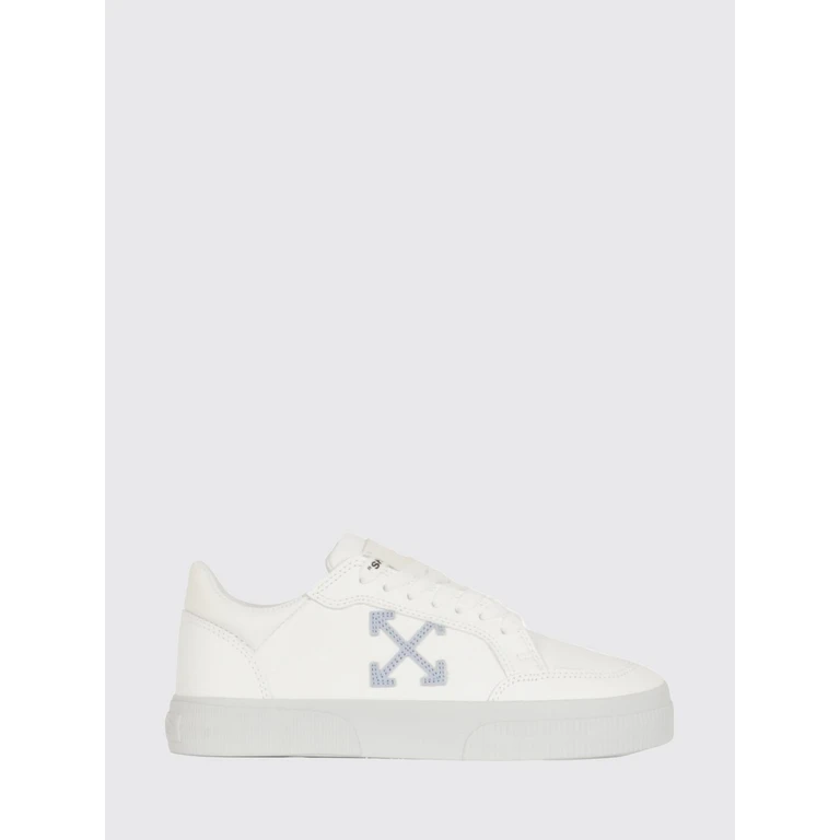Off-White Vulcanized Low Top Leather Trainers with Side Arrow Logo (W288S6L0010014C)