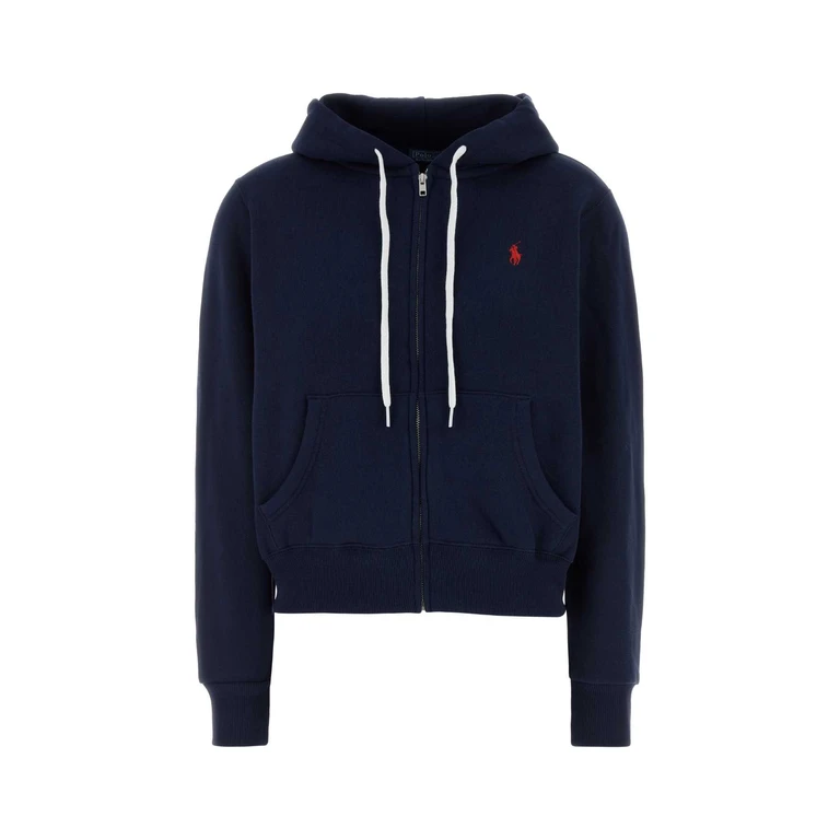 Polo Ralph Lauren Navy Blue Cotton Blend Sweatshirt Cruisenavy Exterior: Polyester Felpe - Women