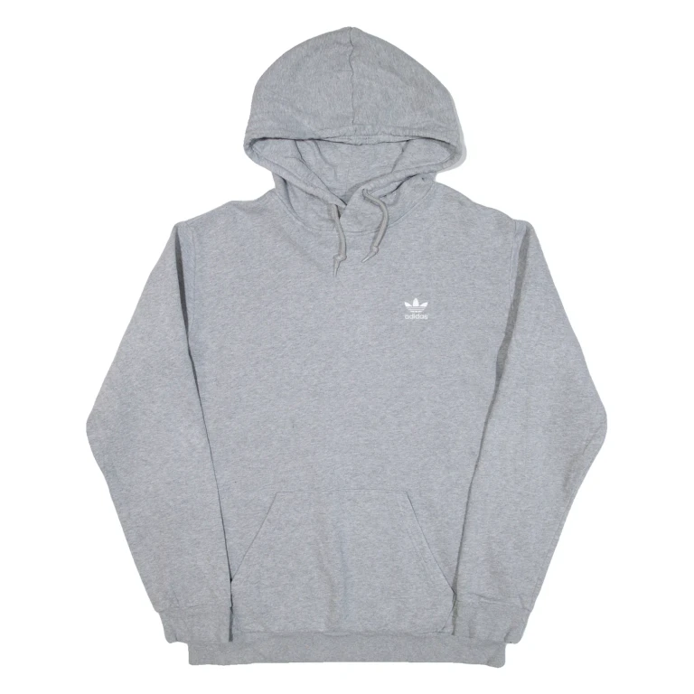 ADIDAS Mens Grey Hoodie M