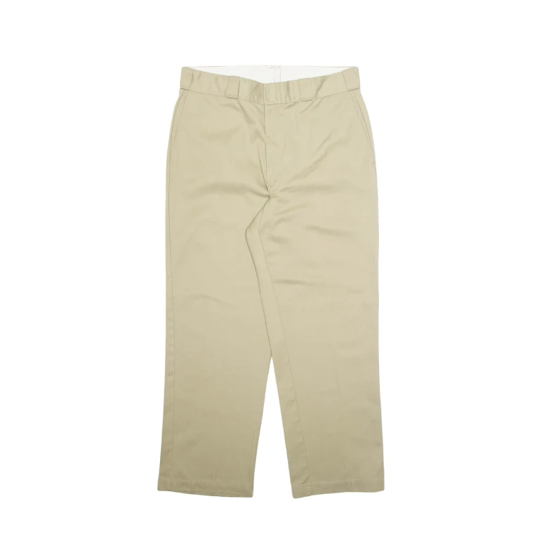 DICKIES Chino Mens Trousers Beige Regular Straight W34 L28
