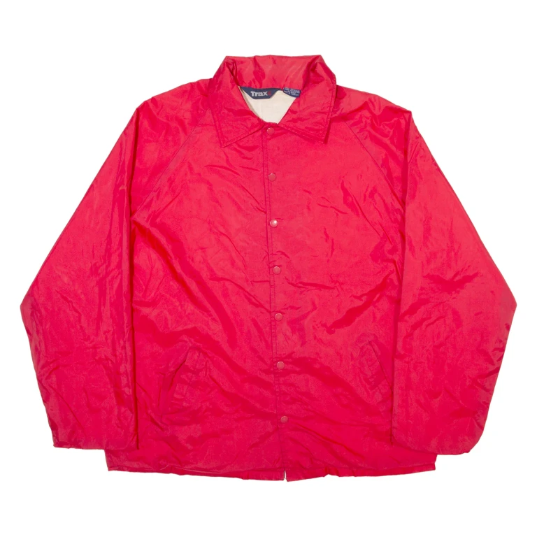TRAX Mens Shell Jacket Red Nylon M