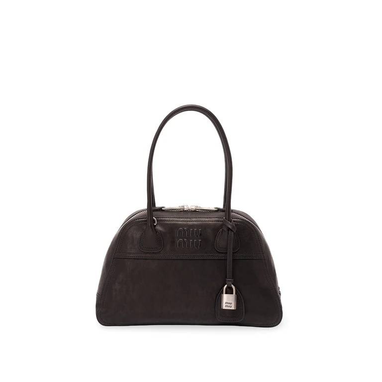 Miu Miu Vivant Leather Bag (5BB199_2BBL_V_OOO)