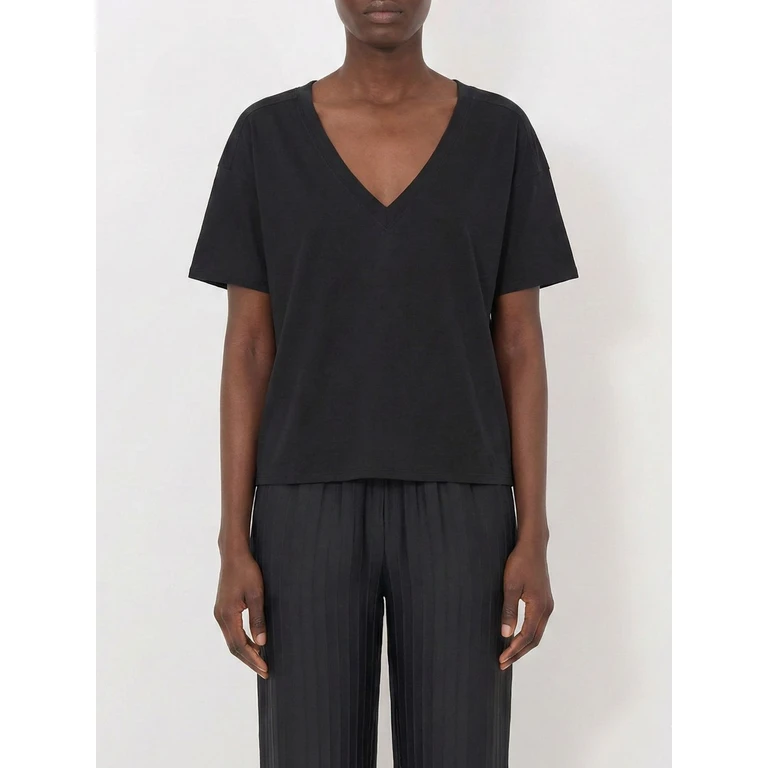 LOULOU DE SAISON T-Shirt Woman color Black (FAAALDSBLACK)