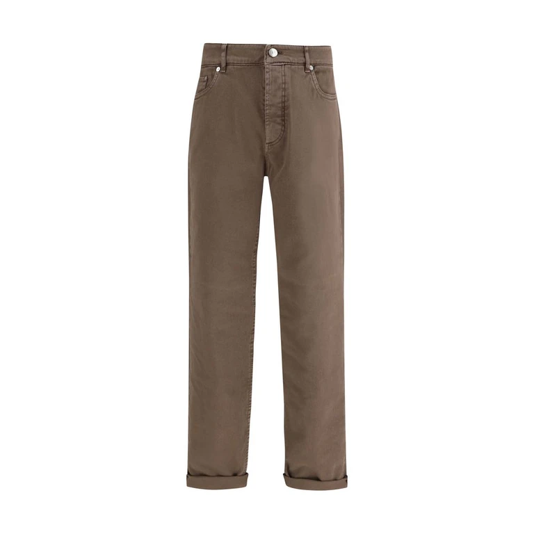 Brunello Cucinelli Brown Cotton Jeans Denim Clothing - Men