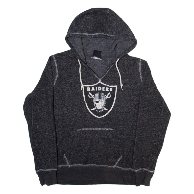 NFL Raiders Womens Grey Hoodie USA M
