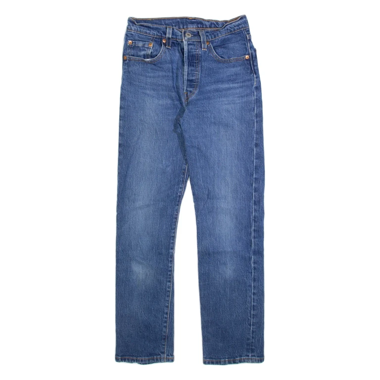 LEVI'S 501 Mens Jeans Blue Regular Straight W24 L28