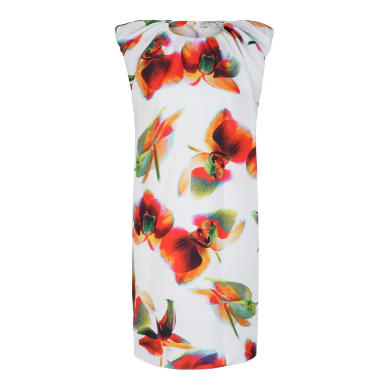 Floral Pleated Mini Dress