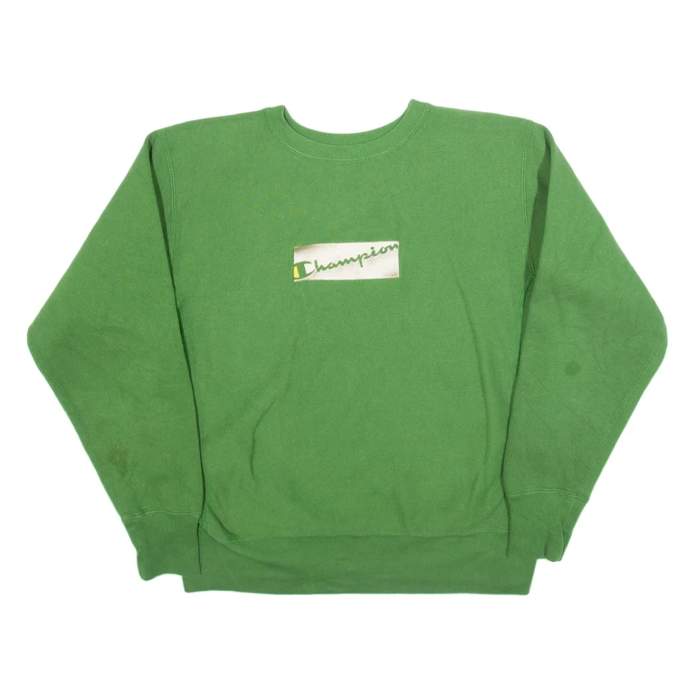 CHAMPION REVERSE WEAVE Womens Sweatshirt Green L