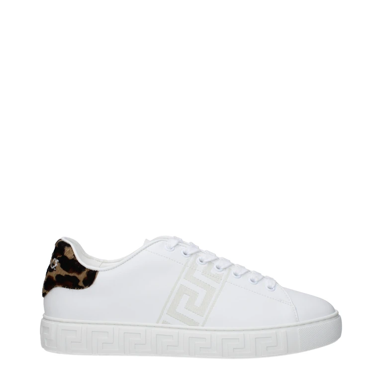Versace White Leather Low Top Sneakers - Men