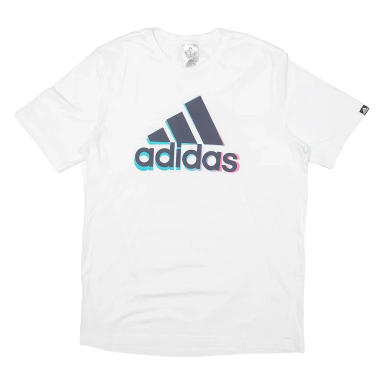 ADIDAS Mens T-Shirt White M