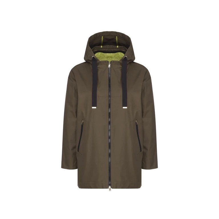 Herno Bicolor Cotton Coat Clothing - Women