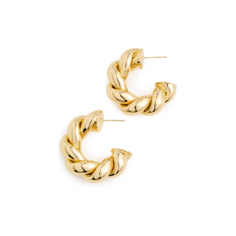 Martha Calvo Rope Earrings Gold One Size