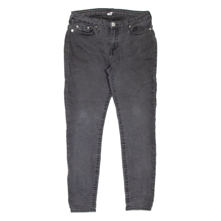 TRUE RELIGION Womens Jeans Grey Slim Skinny W30 L28