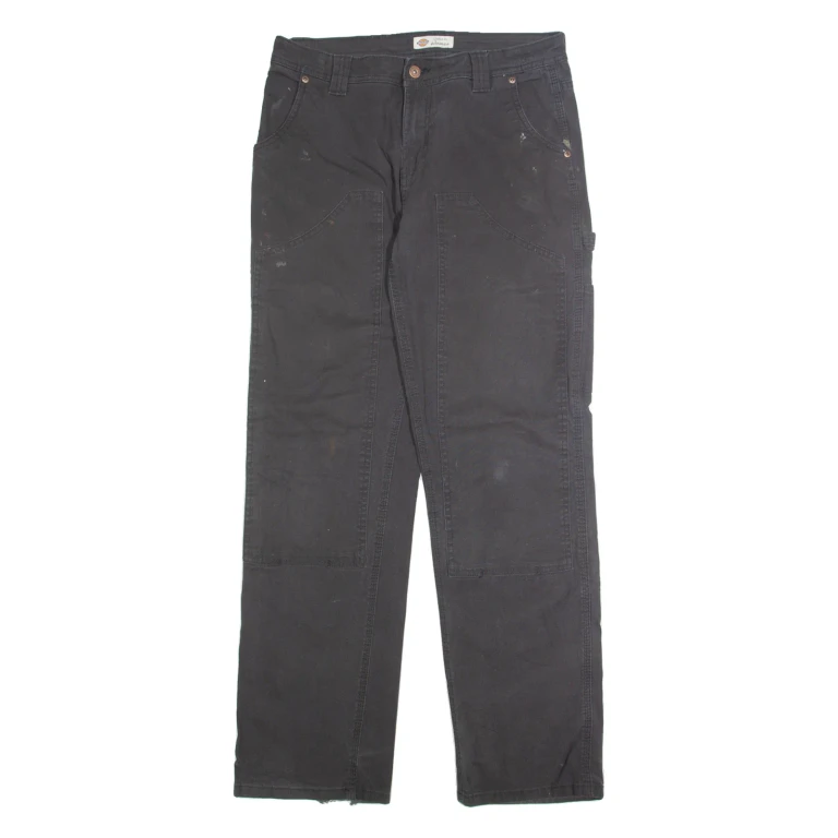 DICKIES Carpenter Cargo Womens Trousers Grey Regular Straight W32 L31