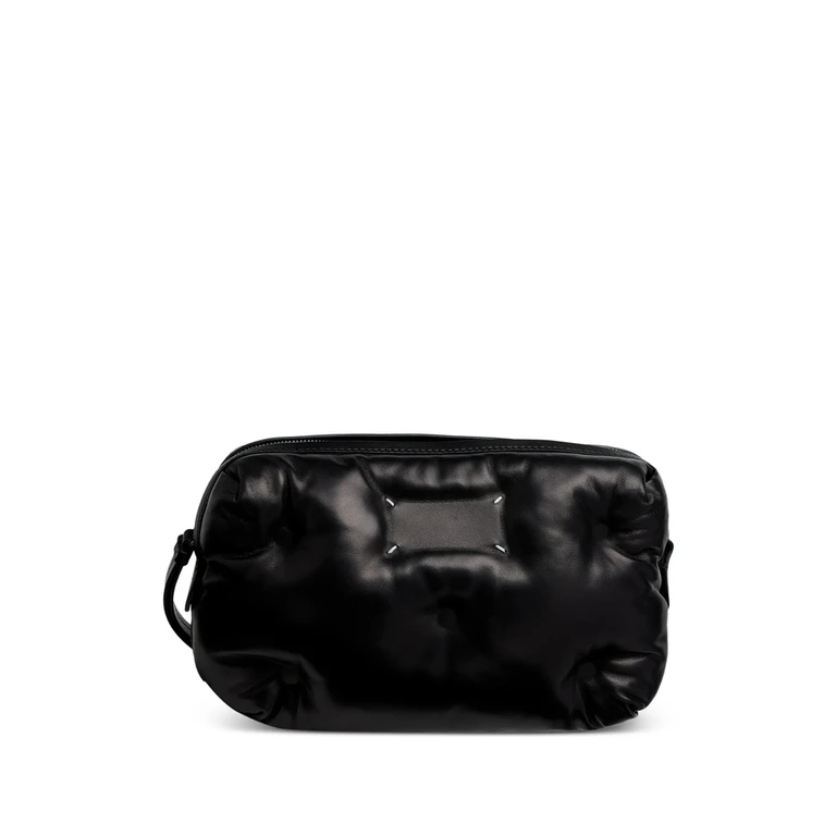 Glam Slam Leather Clutch Bag