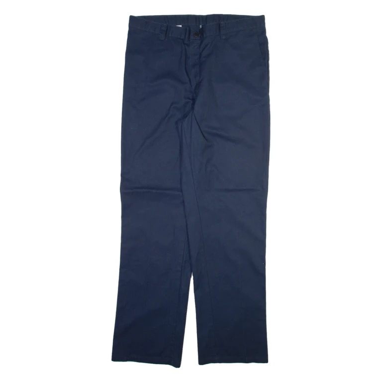 DICKIES Mens Trousers Blue Regular Straight W38 L34