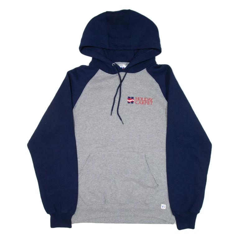 RUSSELL ATHLETIC Mens Grey Hoodie M