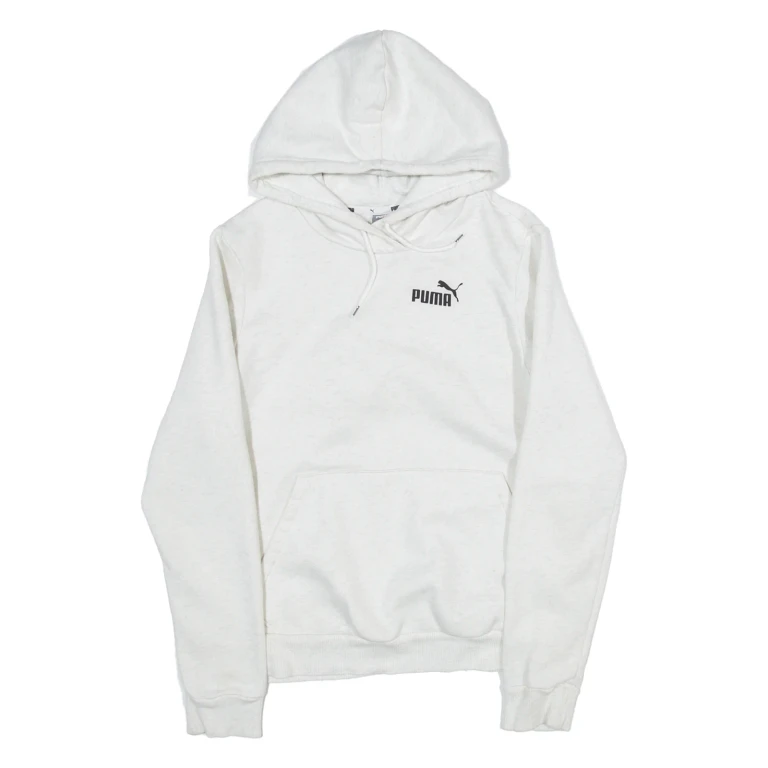 PUMA Womens White Hoodie S