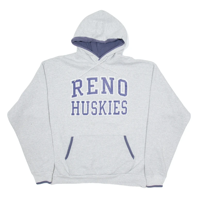 CH SPORT Reno Huskies Mens Grey Hoodie USA L