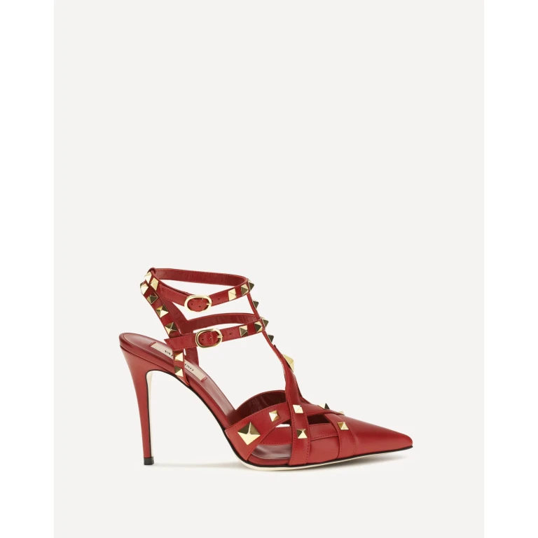 VALENTINO GARAVANI Studdy Décolleté in kidskin Female 37.5