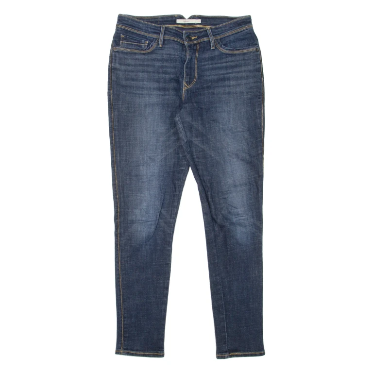 LEVI'S 711 Womens Jeans Blue Slim Skinny Stone Wash W28 L30