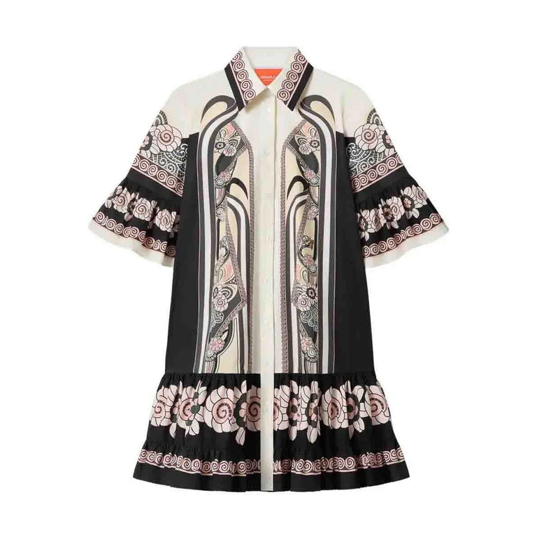 La DoubleJ Robe Courte - Noir (DRE0205COT015AMB03PI02SS26PI02)
